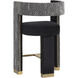 Adamina 36.25 inch Abbington Black / Hobbes Night Counter Stool